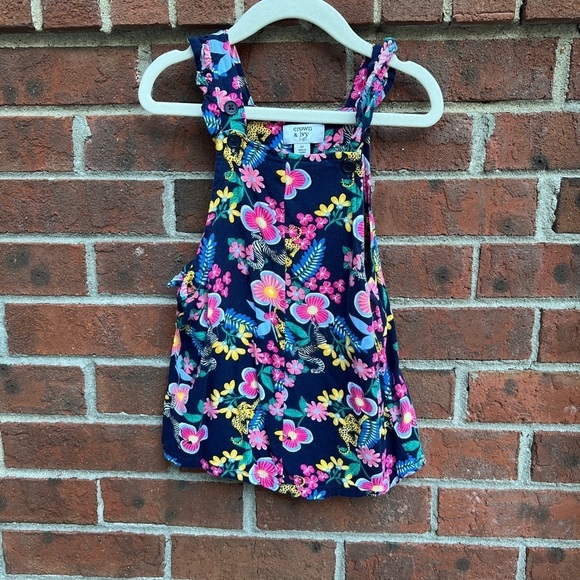crown & ivy Other - Crown & Ivy Floral Skirtall Overall Dress Size 2T toddler girl